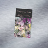 素朴なエレガントヴィンテージ植物質の黒板フローラ マグネット名刺 (インサイチュ)