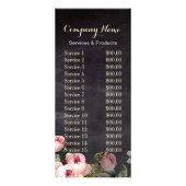 素朴なエレガントヴィンテージ植物質の黒板フローラ ラックカード (裏面)