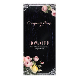 素朴なエレガントヴィンテージ植物質の黒板フローラ ラックカード