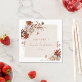 素朴なエレガント秋の結婚式ナプキン スタンダードカクテルナプキン (インサイチュ)