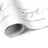 素朴なエンゲージメントパーティー ラッピングペーパー (ロールコーナー)