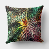 素朴なエンボスストロークのデジタル色 クッション (裏面)