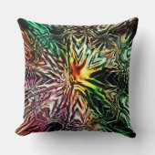 素朴なエンボスストロークのデジタル色 クッション (正面)