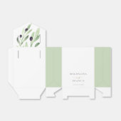 素朴なオリーブの枝結婚式の引き出物箱 フェイバーボックス (折り畳みなし)