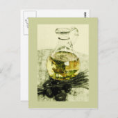 素朴なオリーブ油はがき ポストカード (正面/裏面)