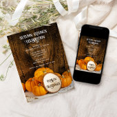 素朴なオレンジ色のトマトを使った秋分の日お祝い 招待状