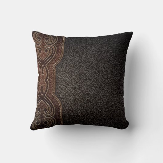 素朴なカウボーイのファッションの茶色の西欧諸国 クッション (裏面)