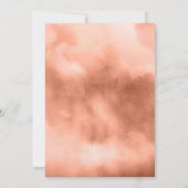 素朴なカクスタスのテラコッタポット カップルのシャワー 招待状 (裏面)