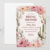 素朴なカクタスガーデン ウェディング招待状 ボヘミアカクタス 招待状 (正面/裏面)