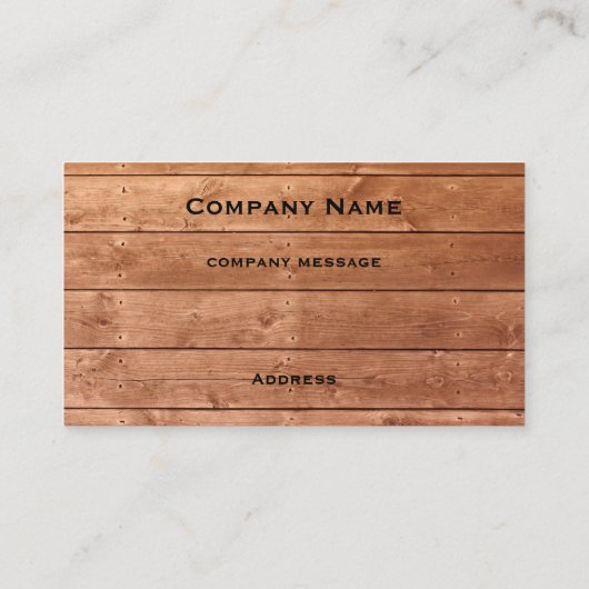 素朴なカシの名刺 名刺 (裏面)