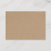 素朴なカセットテープ ウェディングソングリクエスト クラフト紙挿入カード エンクロージャーカード (裏面)