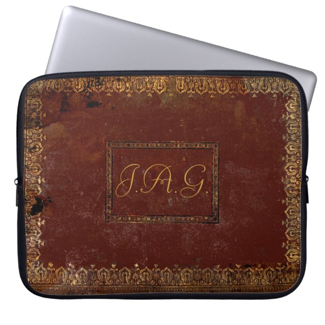 素朴なカバービクトリアンなチャーム ラップトップスリーブ (正面)