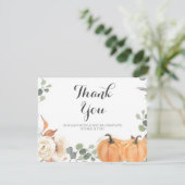 素朴なカボチャサンキューカード。 サンキューカード (スタンド正面)