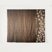 素朴なカントリーウェディングバックドロップ写真撮影用ライト タペストリー (正面(横))