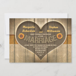 素朴なカントリーウエディングの招待状 招待状