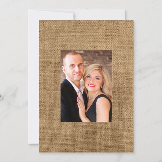 素朴なカントリーガーデンのスイートピー花の結婚式 セーブザデート (裏面)