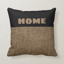 素朴なカントリーキャビン装飾用クッションにあなたの名前
