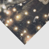 素朴なカントリーツリーとライトのモダンな納屋での結婚式 薄葉紙 (詳細)