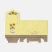 素朴なカントリーマスンジャーひまわりギフトボックス フェイバーボックス (折り畳みなし)