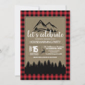 素朴なカントリー新築祝いパーティー 招待状 (正面)