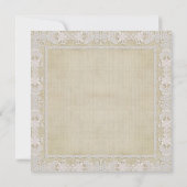 素朴なカントリー風のメイソンジャーとバラのプレリハーサルディナー 招待状 (裏面)