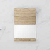 素朴なカントリー風のメイソンジャー　花　白いハイドランジア サンキューカード (内部)