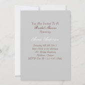 素朴なカントリー風の結婚前お茶会招待状 招待状 (裏面)