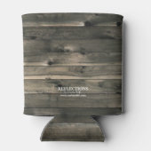 素朴なカントリー風の鹿と牝鹿の結婚式のお土産 缶クーラー (裏面)