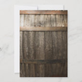 素朴なカントリー風 ベビーズブレス セーブ・ザ・デート カード (裏面)