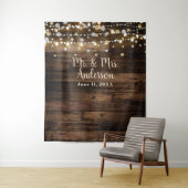 素朴なカントリー バーン ウッド ライト & コンフェッティ タペストリー (インサイチュ)