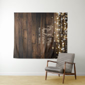 素朴なカントリー バーン ウッド ライト & コンフェッティ タペストリー (インサイチュ(横))