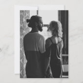 素朴なカントリー バーン シンプル ウッド ウェディング 招待状 (裏面)