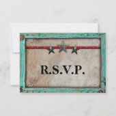 素朴なカントリー パーチメント紙 RSVP カード (裏面)