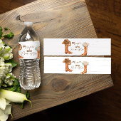 素朴なカントリー ブーツ & ハット ウォーター ボトル ラベル