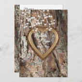 素朴なカントリー, 木製ハートフレーム, 結婚アドバイス アドバイスカード (正面/裏面)