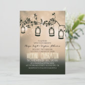 素朴なガーデンライト – ランタン結婚式招待状 招待状 (スタンド正面)