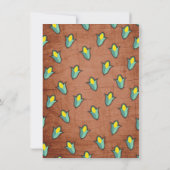 素朴なキャンホールビーンバッグトス パーティー招待状 招待状 (裏面)