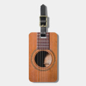 素朴なギター ラゲッジタグ (正面縦)