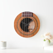 素朴なギター ラージ壁時計 (ホーム)