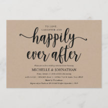 素朴なクラフトの結婚式のリハーサルの夕食の招待