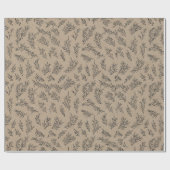 素朴なクラフトは感謝の休日の包装紙を与えます ラッピングペーパー (フラット)