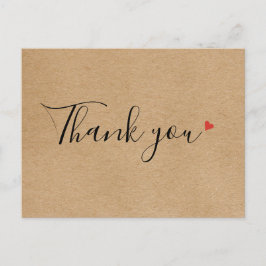 素朴なクラフトシンプルスクリプトビジネスありがとうございます ポストカード