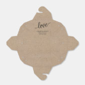 素朴なクラフト ラブ カスタム テイクアウト フェイバーボックス (折り畳みなし)