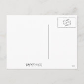 素朴なクリスマスの新年のリスのヴィンテージ シーズンポストカード (裏面)