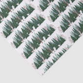 素朴なクリスマスの松の木の模様 薄葉紙 (詳細)