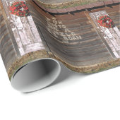 素朴なクリスマスの落書き ラッピングペーパー (ロールコーナー)