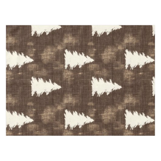 素朴なクリスマスツリー テーブルクロス (正面(横))