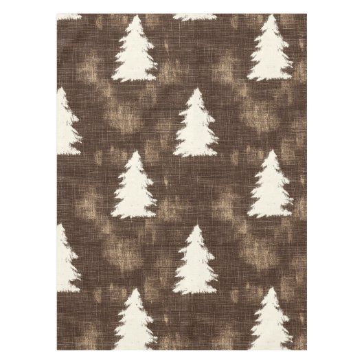 素朴なクリスマスツリー テーブルクロス (正面)