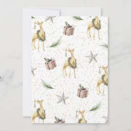 素朴なクリスマスパーティーの招待状 招待状