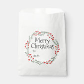 素朴なクリスマスフレームかわいいメリークリスマス フェイバーバッグ (正面)